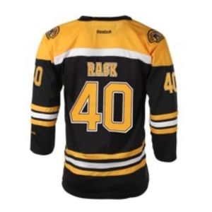 Rask Youth Bruins NHL Black Replica Jersey
